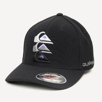 Boné Quiksilver Aba Curva Emb Three Logo WT26 Black