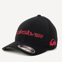 Boné Quiksilver Aba Curva Emb Type Down Word SM26 Preto Boné Quiksilver Aba Curva Emb Type Down Word SM26 Preto