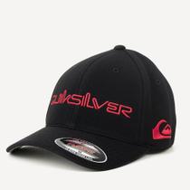 Boné Quiksilver Aba Curva Emb Type Down Word SM26 Preto Boné Quiksilver Aba Curva Emb Type Down Word SM26 Preto