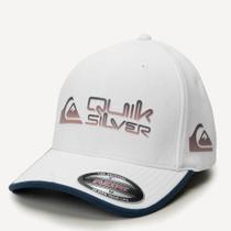 Boné Quiksilver Aba Curva Gradient Broken Type SM26 Branco Boné Quiksilver Aba Curva Gradient Broken Type SM26 Branco