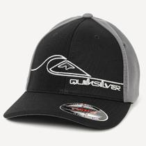 Boné Quiksilver Aba Curva New Lines WT26 Preto Boné Quiksilver Aba Curva New Lines WT26 Preto