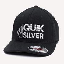 Boné Quiksilver Aba Curva Silver Transfer Emb SM26 Preto Boné Quiksilver Aba Curva Silver Transfer Emb SM26 Preto