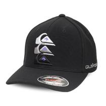 Boné Quiksilver Emb Three Logo Black Boné Quiksilver Emb Three Logo Black
