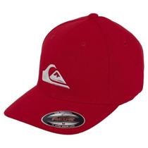 Boné Quiksilver Juvenil Aba Curva Hologram 3D Logo Vermelho Boné Quiksilver Juvenil Aba Curva Hologram 3D Logo Vermelho