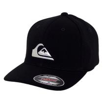 Boné Quiksilver Masculino Aba Curva Hologram 3D Logo Preto Adulto