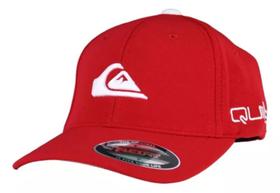 Boné quiksilver original emb big solid red