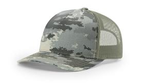 Boné R RICHARDSON 112PFP Trucker Digital Camo com fecho snapback