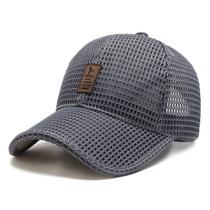 Boné respirável Aba curva Masculino/Feminino Preto/Cinza/Azul