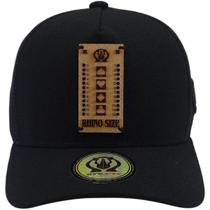 Boné Rhino Size Trucker Tabuleiro MDF Aba Curva Masculino