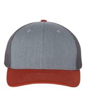 Boné Richardson Snapback Trucker Ajustável Cinza Mescla e Laranja Boné Richardson Snapback Trucker Ajustável Cinza Mescla e Laranja
