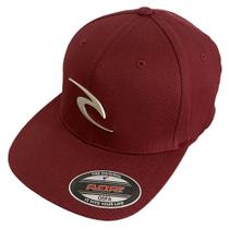 Boné Rip Curl Aba Curva Wave Icon Metal Logo Vermelho