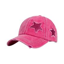 Boné Rosa Feminino Estilo Retrô Com Aba Larga Para Primavera E Verão Boné Rosa Feminino Estilo Retrô Com Aba Larga Para Primavera E Verão