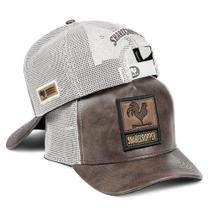Boné Rústico Country Boiadeiro Trucker Aba Curva Telinha Ajustável Original Boné Rústico Country Boiadeiro Trucker Aba Curva Telinha Ajustável Original