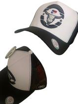 Bone Rusticos Country Frente Branca Regulagem Snapback