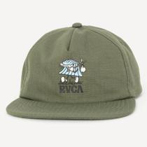Boné RVCA Aba Reta Keep Looking WT26 Verde Militar Boné RVCA Aba Reta Keep Looking WT26 Verde Militar