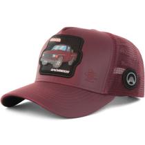 Boné Sacudido's - D20 - Couro Vinho