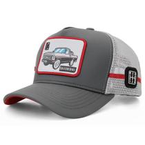 Boné Sacudido's - F1000 - Cinza e Vermelho Boné Sacudido's - F1000 - Cinza e Vermelho