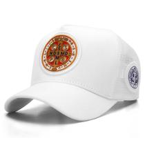 Boné Sacudido's Medalha de São Bento - Branco