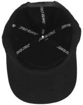 Boné Santa Cruz Check Ringed Flame Dot Preto - Unissex