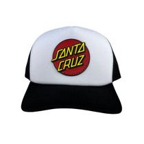 Boné santa cruz trucker classic dot aba curva Boné santa cruz trucker classic dot aba curva