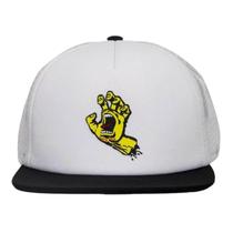 Boné Santa Cruz Trucker Screaming Hand Front Branco