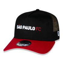 Boné São Paulo Ajustável 9Forty Trucker Aframe Futebol Boné São Paulo Ajustável 9Forty Trucker Aframe Futebol