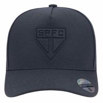 Boné São Paulo Bordado Frontal E Lateral Supercap Preto Boné São Paulo Bordado Frontal E Lateral Supercap Preto