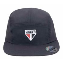 Boné São Paulo Bordado Frontal Hipstop Supercap Preto