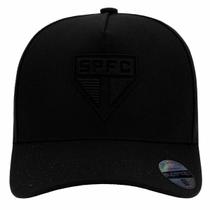 Bone São Paulo Preto Aba Curva Ajustavel Licenciado Bone São Paulo Preto Aba Curva Ajustavel Licenciado