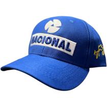 Boné Senna Nacional Azul F1 Aba Curva Premium