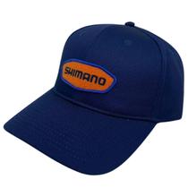 Boné Shimano Azul com Logo Laranja Boné Shimano Azul com Logo Laranja