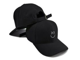 Boné Smile Fitão Snapback Aba Curva Unissex Premium - Young