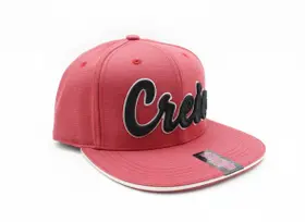 Boné Snapback Aba Reta Rosa Mescla Bordado Crew Escrita Cursiva Premium Ajustável Urban Lifestyle