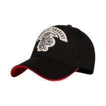 Boné Snapback Bordado Com Caveira SAMCRO Sons of Anarchy, Casual, Alta Qualidade, Estilo Racing Para