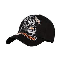 Boné Snapback Bordado Crânio SAMCRO Sons of Anarchy - Boné Casual De Alta Qualidade Para