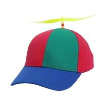 Boné Snapback Com Hélice De Helicóptero E Libélula Arco-Íris, Boné Divertido De Aventura Para Pais,