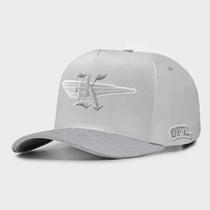 Boné Snapback OFL Gliter Branco Iniciais K