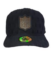 Boné Snapback Rhino Size RhS Aba Curva - Preto