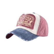 Boné Snapback Unissex Vintage de Algodão – Chapéu Hip Hop com Remendo de Letras