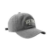 Boné Snapback Unissex Vintage Lavado Com Bordado NEW YORK Ajustável E Macio Para Primavera E Outono
