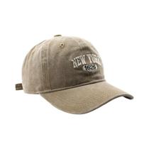 Boné Snapback Unissex Vintage Lavado Com Bordado NEW YORK Ajustável E Macio Para Primavera E Outono