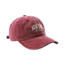 Boné Snapback Unissex Vintage Lavado Com Bordado NEW YORK Ajustável E Macio Para Primavera E Outono