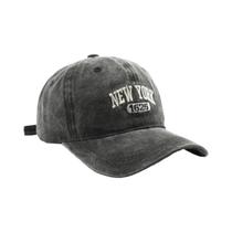 Boné Snapback Unissex Vintage Lavado Com Bordado NEW YORK Ajustável E Macio Para Primavera E Outono