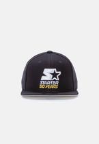 Boné Starter Aba Reta Snapback Edição Especial 50 Years Preto