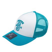 Boné Starter Trucker Aba Curva Verde Água