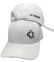 Boné Strapback Aba Curva Branco - CO2