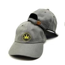 Boné Strapback Baseball Cinza Erva Legalize Original Côrte