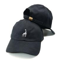 Boné Strapback Baseball Preto Girafa Animal Original Côrte