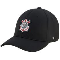 Boné Super Cap Corinthians Patch Bordado Unissex Preto Boné Super Cap Corinthians Patch Bordado Unissex Preto