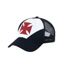 Boné Supercap Vasco Da Gama Infantil Tela Logo Frontal Central Licenciado Preto